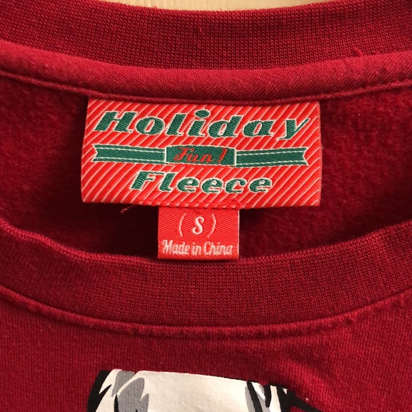 Ugly Christmas sweater sweatshirt “drunk Santa” - adult small - Picture 3 of 5